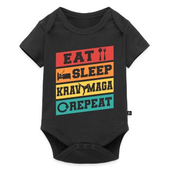 Krav Maga Apparel Israeli Self - Baby Premium Kurzarmbody - Schwarz - Vorne