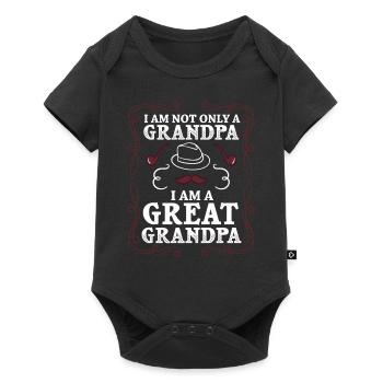 arrière-grand-père grand-père arrière-grands-parents grand-père - Body à manches courtes Premium Bébé - noir - Devant