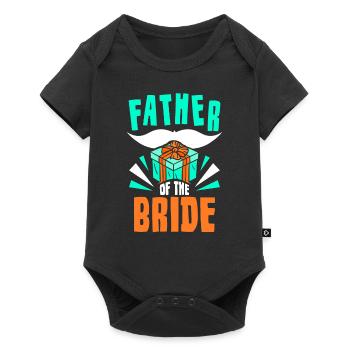 Bride Father Party Brides Mariage Mariage - Body à manches courtes Premium Bébé - noir - Devant