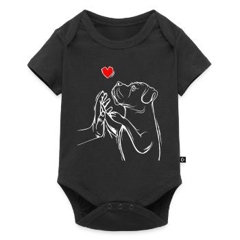 Cane Corso Chiens Chère Maîtresse - Body à manches courtes Premium Bébé - noir - Devant