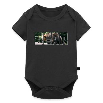 Bear - Baby Premium short-sleeve bodysuit - black - Front