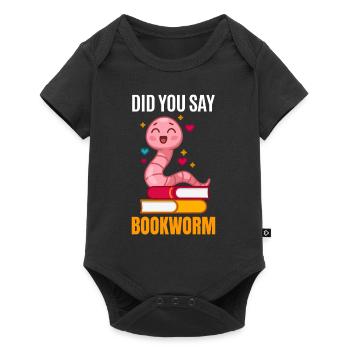 Cadeau vers de compost - Body à manches courtes Premium Bébé - noir - Devant