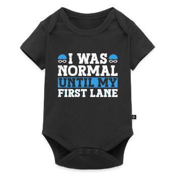Schimmer Schwimmen J’étais normal jusqu’à mon premier - Body à manches courtes Premium Bébé - noir - Devant