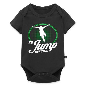 Extremsport Bungee Springen Bungee Springer - Baby Premium Kurzarmbody - Schwarz - Vorne