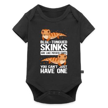 Bluetongued Skink Lizard Blue Tongued Skink Gift - Baby Premium short-sleeve bodysuit - black - Front