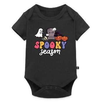 Spooky Season Spooky Pumpkins - Baby Premium short-sleeve bodysuit - black - Front