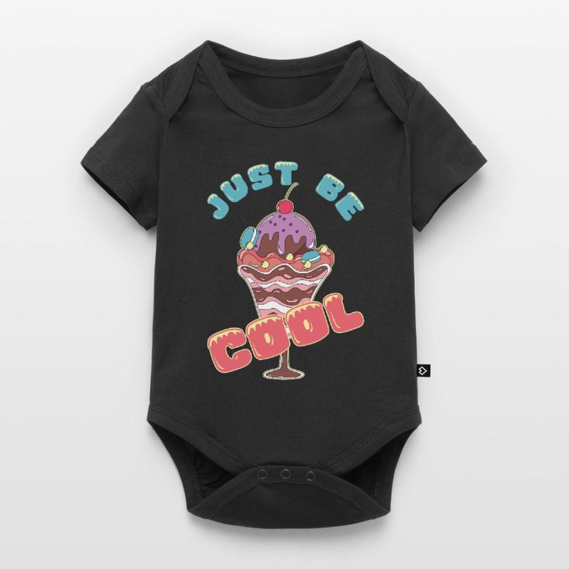 Eiscreme logo Sommer Softeis Geschenkidee Baby Premium Kurzarmbody