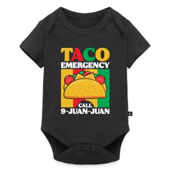 Tacos Taco Mexican Fast Food Gift - Baby Premium short-sleeve bodysuit - black - Front