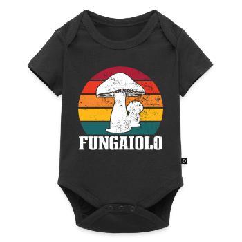 Mushrooms Mushrooms Porcini Mushrooms Collectors Chanterelles - Baby Premium short-sleeve bodysuit - black - Front