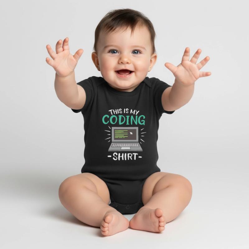 Ceci est mon codeur de chemise de codage Body à manches courtes Premium Bébé