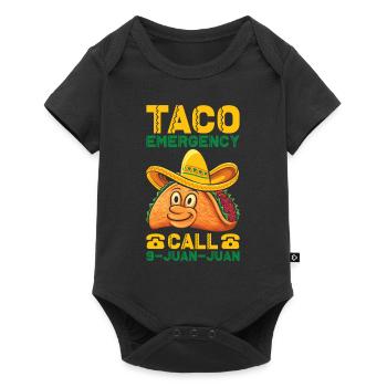 Tacos Taco mexicain Fast-food cadeau - Body à manches courtes Premium Bébé - noir - Devant