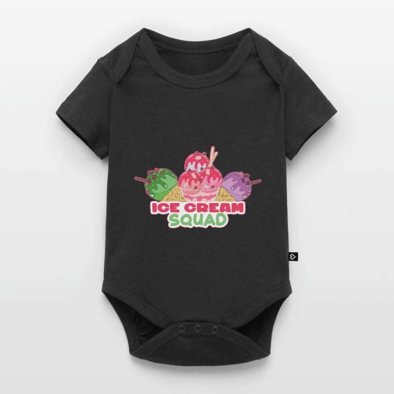 Eiscreme logo Sommer Softeis Geschenkidee Baby Premium Kurzarmbody