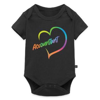 Comptable Comptable Comptable - Body à manches courtes Premium Bébé - noir - Devant