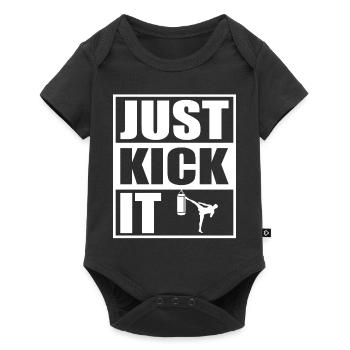 Kickboxer Martial Arts Kickboxing Kickboxen - Baby Premium Kurzarmbody - Schwarz - Vorne