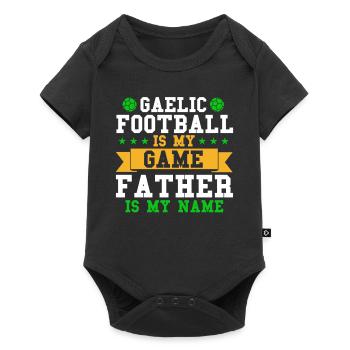 Footballeur gaélique Sport d’équipe irlandais - Body à manches courtes Premium Bébé - noir - Devant
