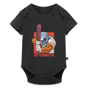 Baseball - The Yerminator - Baby Premium Kurzarmbody - Schwarz - Vorne
