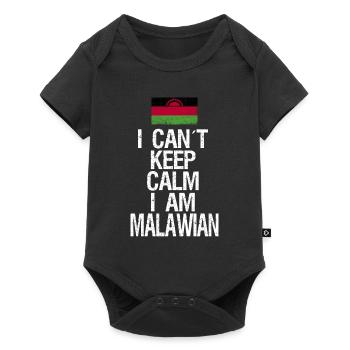 Je n’arrive pas à garder mon calme, je suis le Malawi - Body à manches courtes Premium Bébé - noir - Devant
