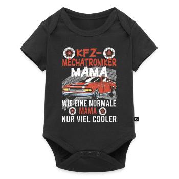 Kfz Mechatronikerinin Mama Mutter Auto Schrauber - Baby Premium Kurzarmbody - Schwarz - Vorne