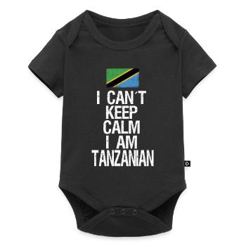 Je ne peux pas rester calme Je suis tanzanien - Body à manches courtes Premium Bébé - noir - Devant