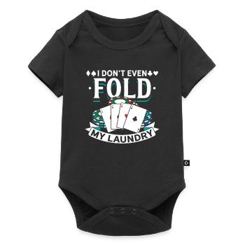 Polkerspieler poker Folden Ass - Baby Premium Kurzarmbody - Schwarz - Vorne