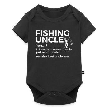 Fishing Angler Fishing - Baby Premium short-sleeve bodysuit - black - Front