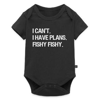 Fishing Angler Fishing - Baby Premium short-sleeve bodysuit - black - Front