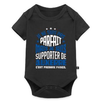 Cadeau foot auxerre supporter auxerrois - Body à manches courtes Premium Bébé - noir - Devant