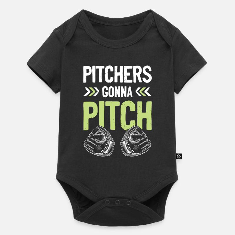 baseball pitcher - Baby Premium Kurzarmbody - Schwarz