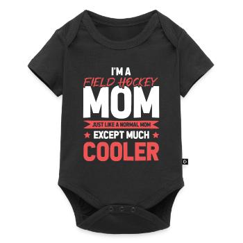 Field Hockey Mom - Baby Premium short-sleeve bodysuit - black - Front