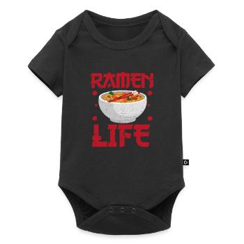 Ramen Japan Nudeln Japanisch Anime Geschenk - Baby Premium Kurzarmbody - Schwarz - Vorne