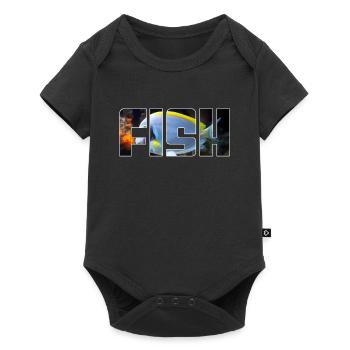 Fish - Baby Premium short-sleeve bodysuit - black - Front
