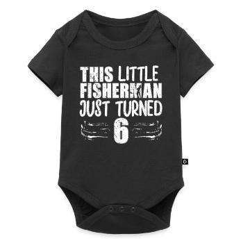 Fishing Angler Fishing - Baby Premium short-sleeve bodysuit - black - Front