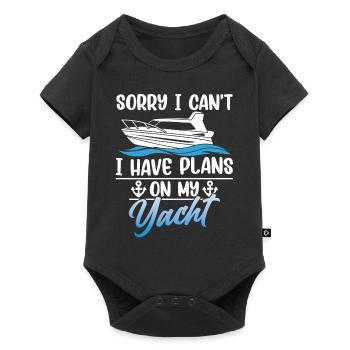 Malheureusement, je ne peux pas avoir de plans pour mon yacht - Body à manches courtes Premium Bébé - noir - Devant