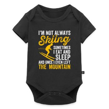 Je ne skie pas toujours Eat Sleep Mountain Lover - Body à manches courtes Premium Bébé - noir - Devant