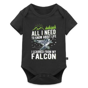 Falcon Gift Falcon Breeding Falcon Breeder Falconer - Baby Premium short-sleeve bodysuit - black - Front