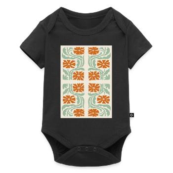 Jugendstil, Arts & Crafts, Aesthetic, Vintage-1900 - Baby Premium Kurzarmbody - Schwarz - Vorne