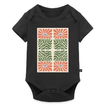 Jugendstil, Arts & Crafts, Aesthetic, Vintage-1900 - Baby Premium Kurzarmbody - Schwarz - Vorne