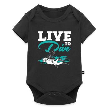 La vie pour plonger - Body à manches courtes Premium Bébé - noir - Devant