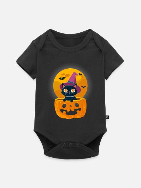 Halloween Kostüm Kinder - Baby Premium Kurzarmbody - Schwarz