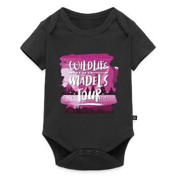 Wildlife Mädels Tour - Baby Premium Kurzarmbody - Schwarz - Vorne