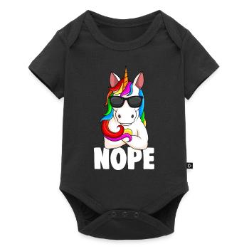 Licorne Licorne Enfants Filles Femmes - Body à manches courtes Premium Bébé - noir - Devant