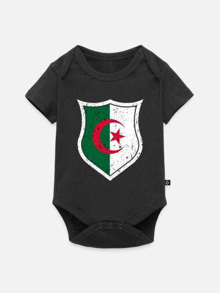 Algerien - Baby Premium Kurzarmbody - Schwarz