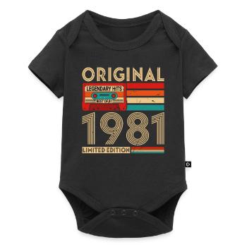 Original Legendary Hits Best of 1981 - Baby Premium short-sleeve bodysuit - black - Front