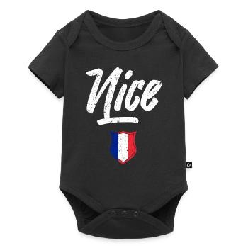 Nice - Baby Premium short-sleeve bodysuit - black - Front