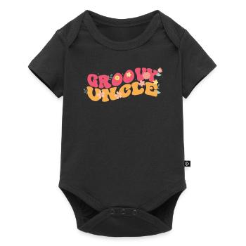 Groovy Uncle Garden Plant Flowers Floral Decoration - Baby Premium short-sleeve bodysuit - black - Front