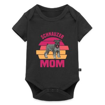 Schnauzer - Baby Premium Kurzarmbody - Schwarz - Vorne