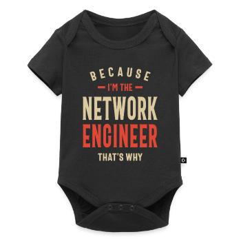 Network Engineer Job Occupation Birthday Worker - Baby Premium short-sleeve bodysuit - black - Front