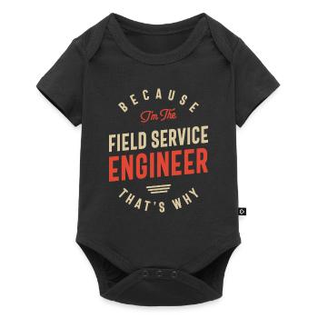 Field Service Engineer Job Occupation Birthday Wor - Baby Premium short-sleeve bodysuit - black - Front