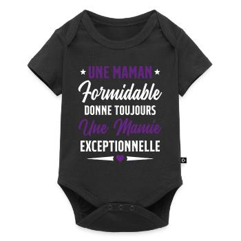 Grand-Mère - Une Mamie Exceptionnelle - Body à manches courtes Premium Bébé - noir - Devant