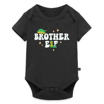 Brother Elf Matching Family Christmas Group Xmas - Baby Premium short-sleeve bodysuit - black - Front